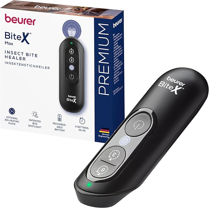 đ„ PRIX FLASH | Dispositif contre les dĂ©mangeaisons Beurer BiteX Max Deep Black avec plus g Dispositif contre les dĂ©mangeaisons Beurer BiteX Max Deep Black avec plus grande surface de chauffe