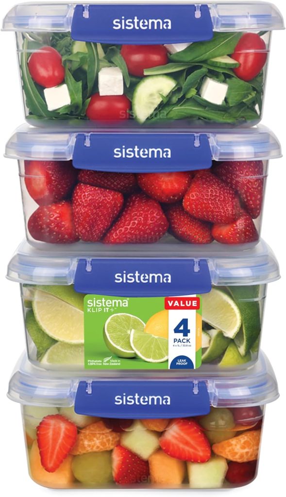 🔥 PRIX FLASH | Lot de 3 boîtes de conservation Amazon Basics - Hermétiques, sans BPA, 0,8 Lot de 3 boîtes de conservation Amazon Basics - Hermétiques, sans BPA, 0,8 L, compatibles micro-ondes