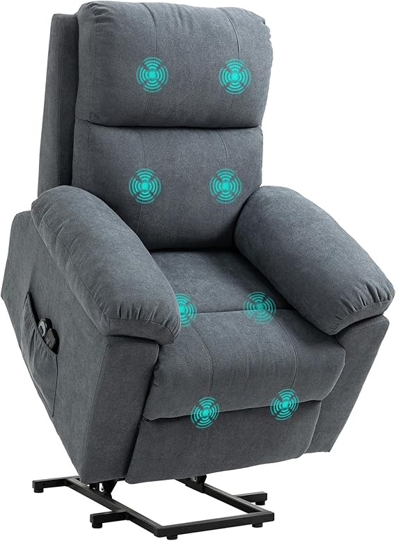 🔥 Fauteuil releveur électrique Homcom - massant, inclinable 135° (Via Co à 199.90€ 🔥 Fauteuil releveur électrique Homcom – massant, inclinable 135° (Via Co à 199.90€