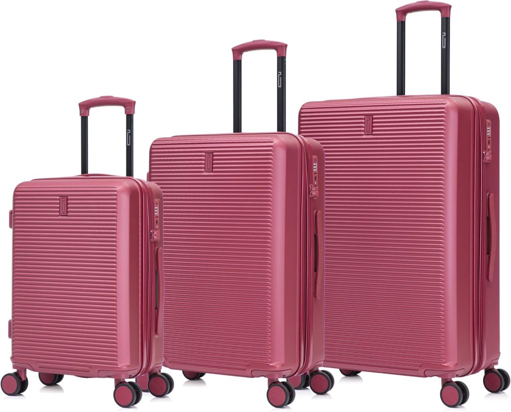 🔥 189.99€ | Set de 4 Valises de Voyage Rigide Kono - en Polypropylène, 4 Roulettes & Se Set de 4 Valises de Voyage Rigide Kono - en Polypropylène, 4 Roulettes & Serrure à Combinaison TSA, Coloris Blanc Crème (Vend