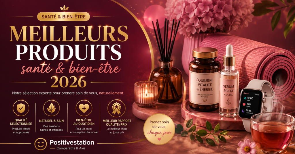 Meilleurs produits sante bien etre 2026 : notre selection Amazon France banner bienetre
