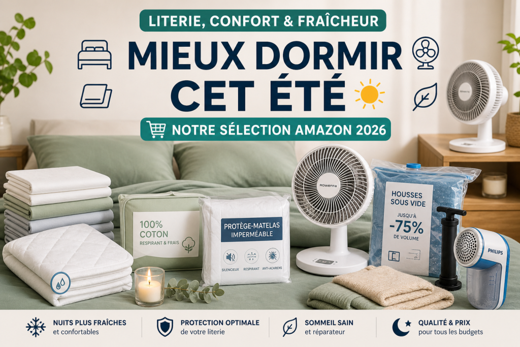 Mieux dormir cet été — literie et confort 2026
