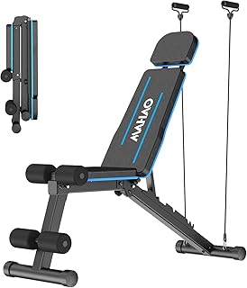 Banc de Musculation Pliable, Banc Musculation Complet Inclinable Réglable, Banc inclinable pour Exercice Gymnastique à Domicile/Bureau,230Kg capacité de poids niche banc de musculation pliable banc muscula