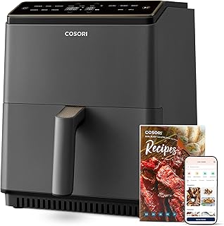 COSORI Dual Blaze Airfryer, Smart Friteuse à air chaud WiFi 6,4 L, XXL Air Fryer, 11 en 1 : pâtisserie, grillades, pain, poulet, 80+ recettes, passe au lave-vaisselle niche cosori dual blaze airfryer smart friteus