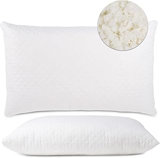 Flowen Oreiller Flocons de Mousse à mémoire de Forme Made in Italy Idéal pour Le Soutien du Cou de la Tête et pour Douleurs Cervicales Orthopédique Anti Ronflement Hypoallergénique niche flowen oreiller flocons de mousse a memo