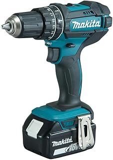 Makita DHP482RFX3 Perceuse visseuse à Percussion + 3 Batteries 18V 3Ah Li-ION + Coffret Accessoires + Sac de Transport niche makita dhp482rfx3 perceuse visseuse a pe