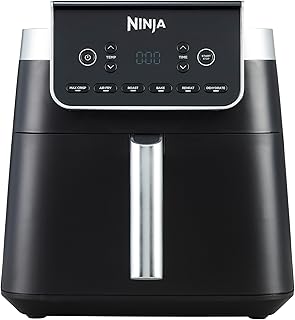 Ninja Air Fryer MAX PRO, 6.2L, sans huile, grand tiroir, rôtir, cuire, frire, familial, numérique, produits congelés, antiadhésif, panier et plaque de cuisson compatibles lave-vaisselle, gris, AF180EU niche ninja air fryer max pro 62l sans huile g