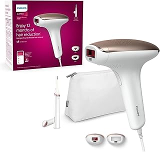 Philips Lumea Épilateur à lumière pulsée Série 7000 - épilateur avec tondeuse-stylo Satin Compact, 2 embouts pour le corps et le visage, utilisation filaire (modèle BRI921/00) niche philips lumea epilateur a lumiere pulsee 1