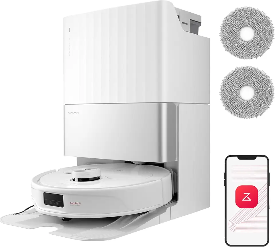 roborock Qrevo Master Set Aspirateur Robot avec FlexiArm Brosse & Serpillière pour Couverture des Coins, Aspirateur Laveur avec Deux Serpillière & Brosse DuoRoller Soutien 10000Pa, Détecter de Saleté niche roborock qrevo master set aspirateur rob