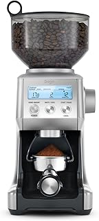 Sage - The Smart Grinder Pro - Moulin à Café à Meules Coniques - Programmable, Automatique, Personnalisé - 60 Réglages, 165W, Inserts Porte-Filtre Inclus - Acier Inoxydable Brossé niche sage the smart grinder pro moulin a cafe