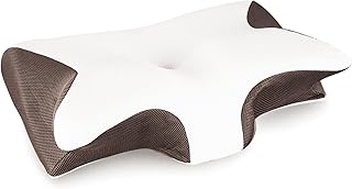 Straame Oreiller cervical en mousse à mémoire de forme pour douleurs cervicales – Oreiller orthopédique ergonomique papillon avec soutien du cou pour les personnes dormant sur le côté, le dos et le niche straame oreiller cervical en mousse a me