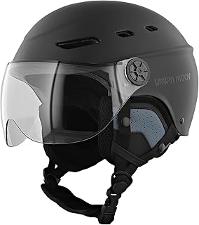 T'nB - Visor, Casque de Protection Vélo et Trottinette Electrique, pour Homme et Femme, Visière Transparente, Réglage Molette, Caches-Oreilles Détachables niche t nb visor casque de protection velo et