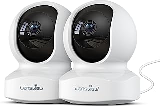 wansview 2k Camera Surveillance WiFi Interieur - 3MP Caméras de Surveillance, Suivi Intelligent 360°, Détection Humaine IA, Compatible avec Alexa pour Bébé/Chat/Chien/Maison (Lot de 2) niche wansview 2k camera surveillance wifi int