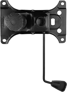 Wealrit Base inclinable pour chaise de bureau, mécanisme de levage robuste, plaque de base pivotante noire, trous de fixation de 21,1 x 13 cm, dimensions des pièces de rechange pour chaise de bureau niche wealrit base inclinable pour chaise de b