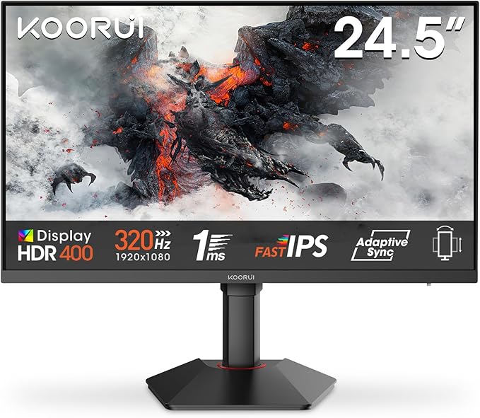 [Prime] Ecran PC Koorui G2511E 25" - 320Hz, Fast IPS, FHD 1080P