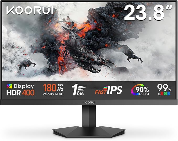 🔥 89.99€ | Ecran PC 23,8" Koorui G2421V - 180Hz, Fast IPS, QHD 1440P, 1ms, HDR 400 Ecran PC 23,8" Koorui G2421V - 180Hz, Fast IPS, QHD 1440P, 1ms, HDR 400