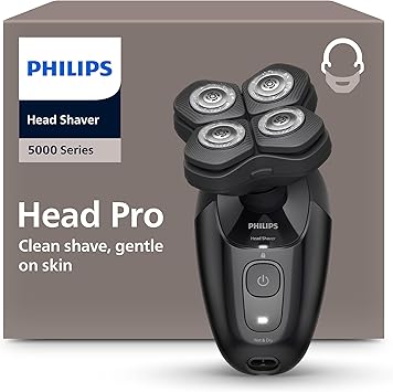 🔥 59.99€ | Rasoir pour la tête Philips Head Shaver Pro 5000 Series - tête flexible à 3 Rasoir pour la tête Philips Head Shaver Pro 5000 Series - tête flexible à 360° ComfortCut , modèle HS5980/15