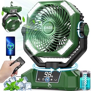Ventilateur camping rechargeable COZII 20000 mAh : avis et prix 2026 feat ps cozii ventilateur de campin
