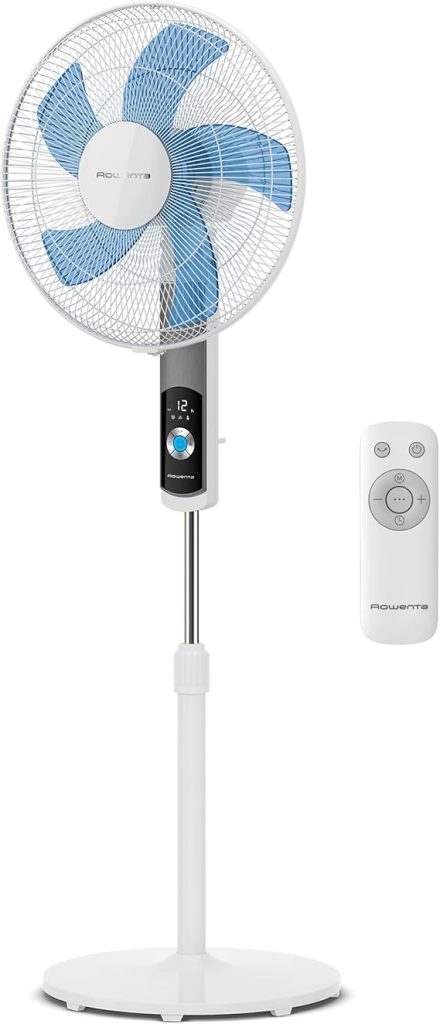 🔥 PRIX FLASH | Ventilateur sur Pied Rowenta Turbo Silence VU5650F0 - 35 dB(A), Rafraîchiss Ventilateur sur Pied Rowenta Turbo Silence VU5650F0 - 35 dB(A), Rafraîchissement Puissant jusqu’à 7,2 m, 12 Vitesses