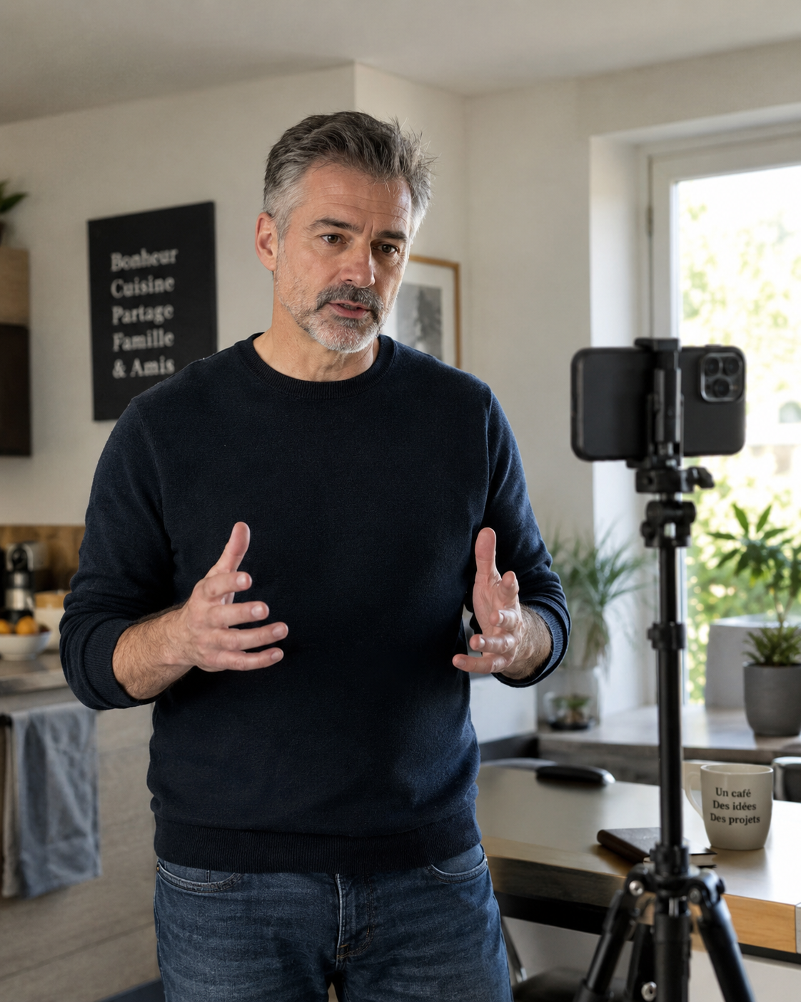 Analyses IA foot, streetwear & guides d'achat Olivier, créateur UGC, en tournage